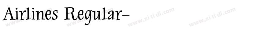 Airlines Regular字体转换